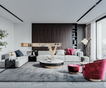 Modern A Living Room-ID:460457099