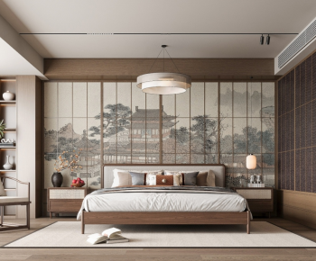 New Chinese Style Bedroom-ID:953680048
