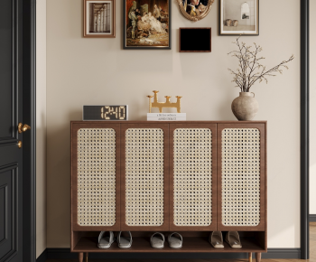 Wabi-sabi Style Shoe Cabinet-ID:227924113