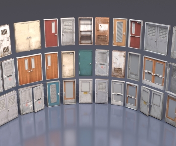 Industrial Style Single Door-ID:351533891