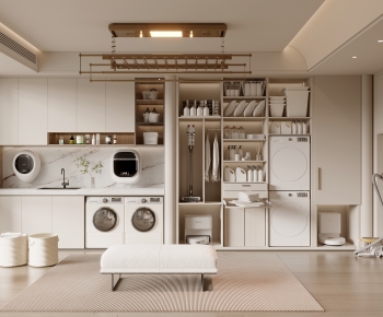 Modern Balcony Laundry Room-ID:843909983
