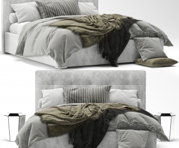 Modern Double Bed-ID:264197115