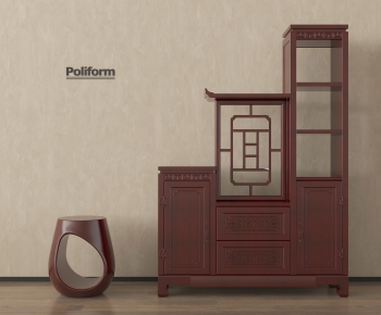 New Chinese Style Entrance Cabinet-ID:985698949
