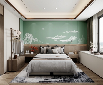 New Chinese Style Bedroom-ID:430232059