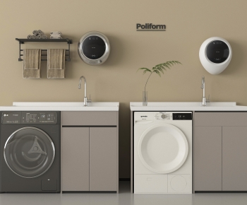 Modern Laundry Cabinet-ID:396503936