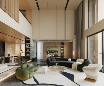 Modern A Living Room-ID:666419986