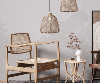 Wabi-sabi Style Lounge Chair-ID:154405121