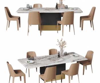 Modern Dining Table And Chairs-ID:973789754