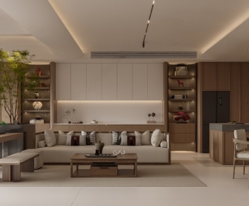 New Chinese Style A Living Room-ID:230077984