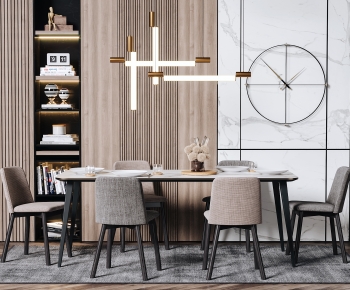 Modern Dining Table And Chairs-ID:678589382