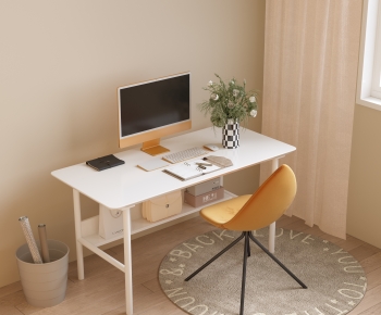 Modern Computer Desk And Chair-ID:870951894