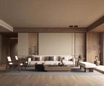 New Chinese Style A Living Room-ID:290210281