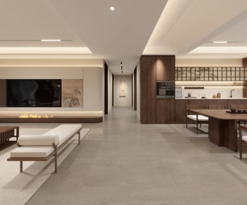 New Chinese Style A Living Room-ID:639394044