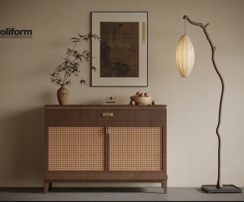 Wabi-sabi Style Side Cabinet-ID:581779001