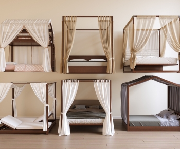 Modern Double Bed-ID:516490923