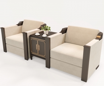 New Chinese Style Single Sofa-ID:716021068