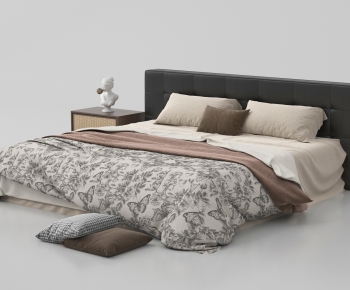 Modern Double Bed-ID:342731956