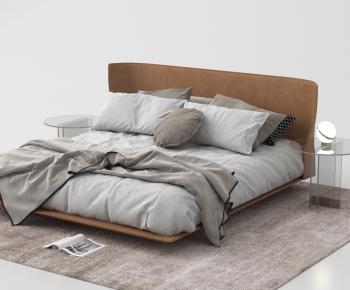 Modern Double Bed-ID:861845023