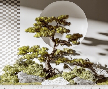 New Chinese Style Plant Landscaping-ID:363301049