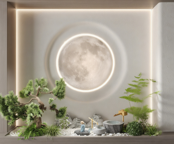 New Chinese Style Plant Landscaping-ID:711580041