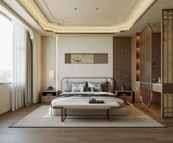 New Chinese Style Bedroom-ID:622580055