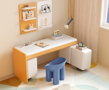 Modern Computer Desk And Chair-ID:633943086