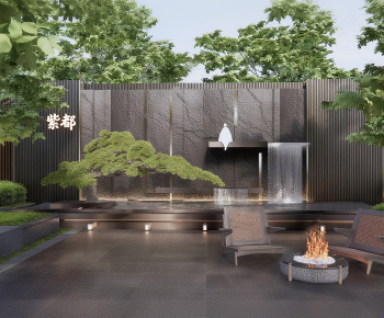 New Chinese Style Rockery Waterscape-ID:389316088