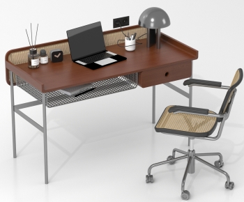 Modern Computer Desk And Chair-ID:775645975