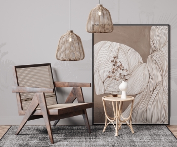 Wabi-sabi Style Lounge Chair-ID:573683023