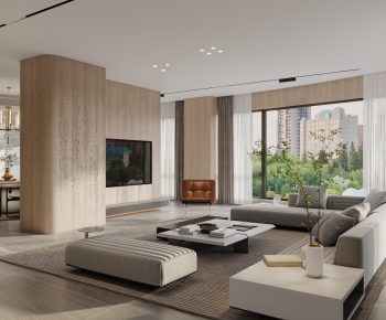 New Chinese Style A Living Room-ID:632550958