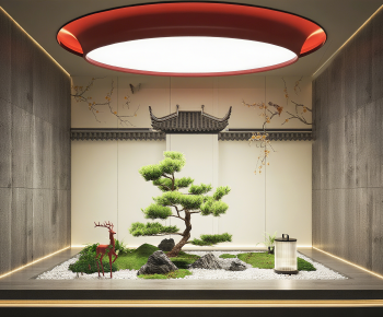 New Chinese Style Plant Landscaping-ID:112308987