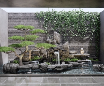 New Chinese Style Rockery Waterscape-ID:408272985