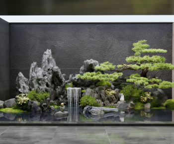 New Chinese Style Rockery Waterscape-ID:748358969