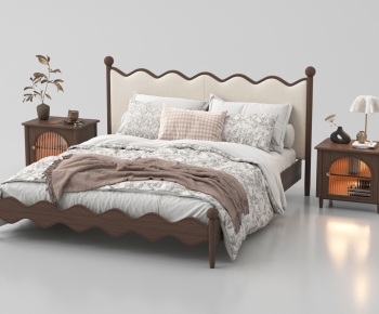 French Style Double Bed-ID:908837089