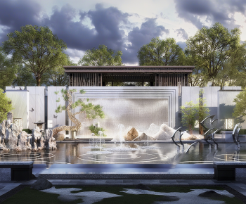 New Chinese Style Garden-ID:964896926