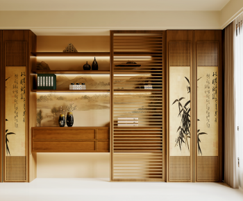 New Chinese Style Bookcase-ID:281874904