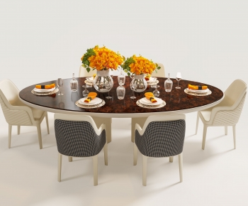 Modern Dining Table And Chairs-ID:454446084