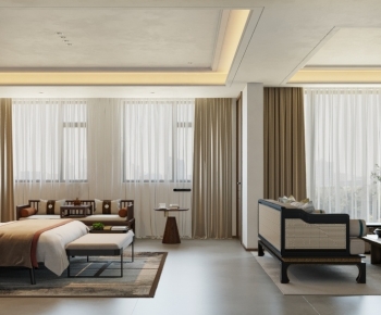 New Chinese Style Bedroom-ID:904587986