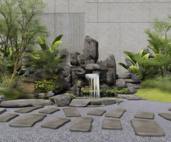 New Chinese Style Rockery Waterscape-ID:852921039