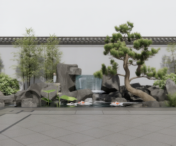 New Chinese Style Rockery Waterscape-ID:765593051