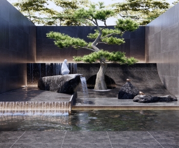 New Chinese Style Rockery Waterscape-ID:156203032