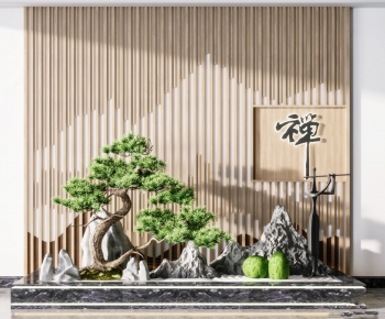 New Chinese Style Plant Landscaping-ID:521589998