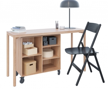 Modern Computer Desk And Chair-ID:553059695
