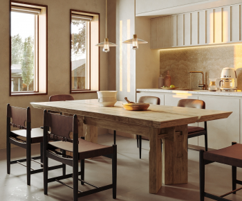 Wabi-sabi Style Dining Table And Chairs-ID:174280885