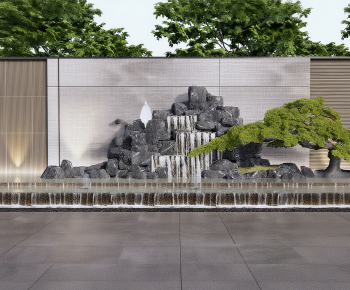 New Chinese Style Rockery Waterscape-ID:844568978