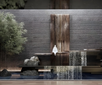 New Chinese Style Rockery Waterscape-ID:519120723
