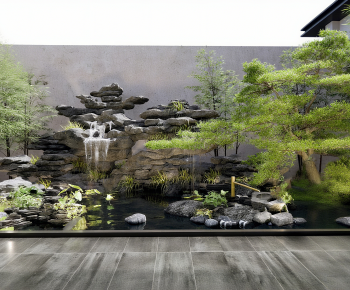 New Chinese Style Rockery Waterscape-ID:138879063