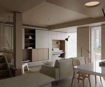 Modern A Living Room-ID:121597058