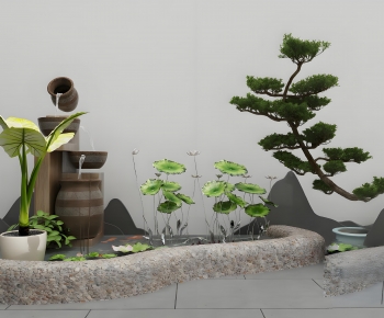 New Chinese Style Rockery Waterscape-ID:500358104