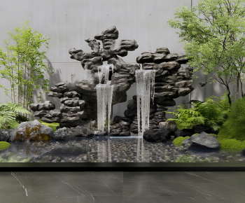 New Chinese Style Rockery Waterscape-ID:793502091
